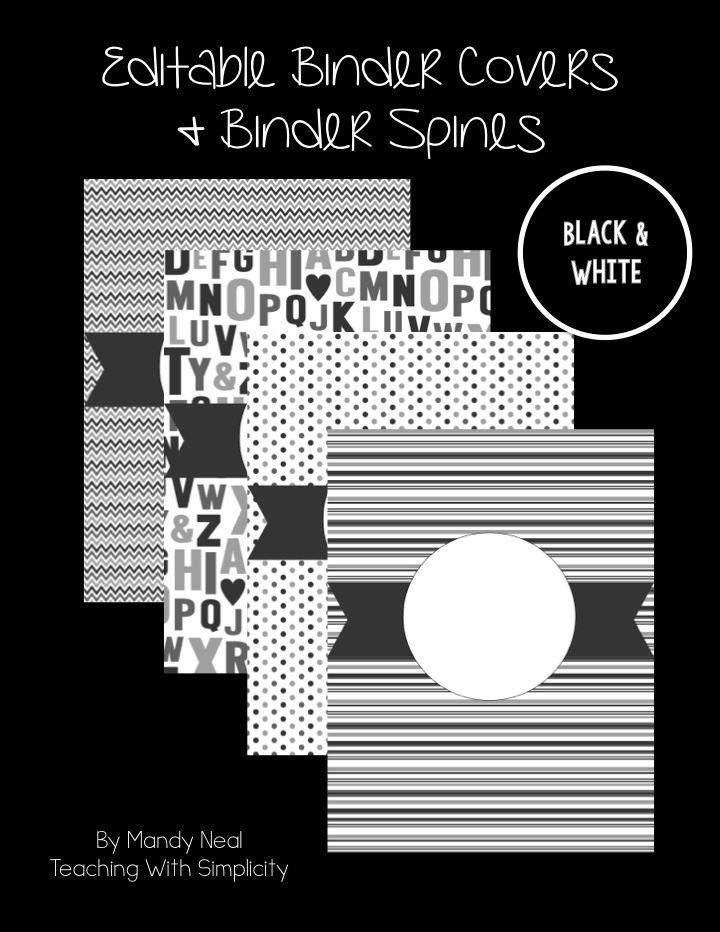 free binder cover printables